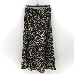 Sanctuary Black and Tan Midi Skirt